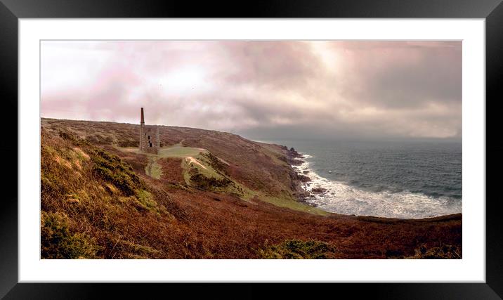 wheal prosper Framed Mounted Print by keith sutton