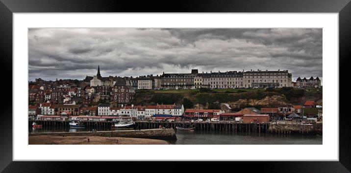 Whitby Harbour Framed Mounted Print by Joyce Storey