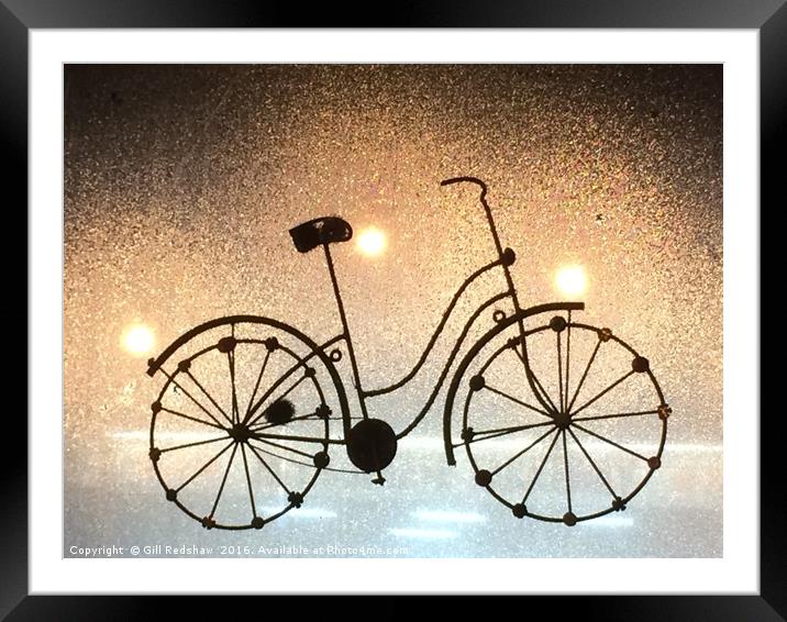 Funky bike  Framed Mounted Print by Gill Redshaw