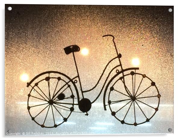 Funky bike  Acrylic by Gill Redshaw