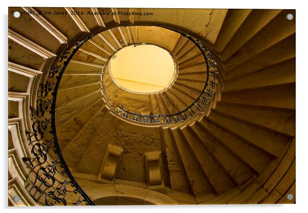 Spiral staircase Acrylic by Jim Jones