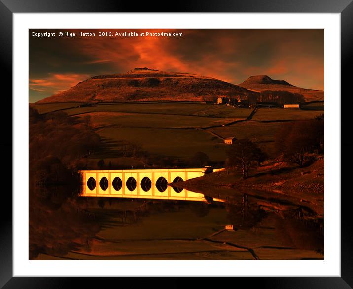Crook Hill sunrise Framed Mounted Print by Nigel Hatton