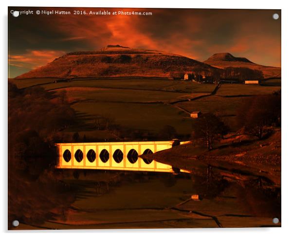 Crook Hill sunrise Acrylic by Nigel Hatton