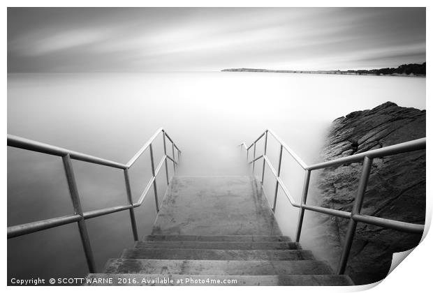 THE STEPS AT BARRY ISLAND Print by SCOTT WARNE