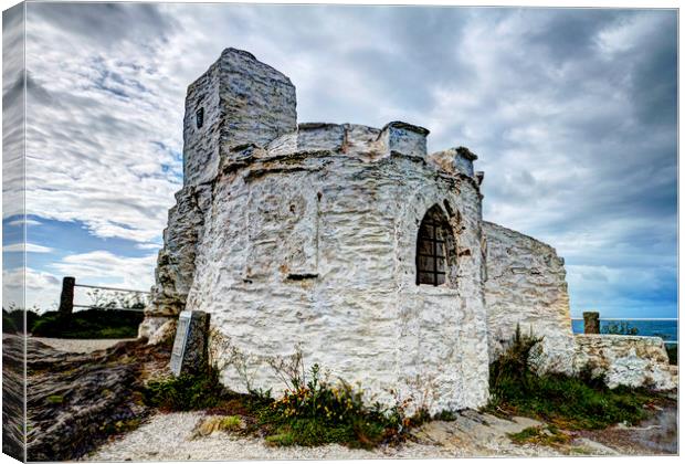 A Cornish Ruin Canvas Print by David McCulloch