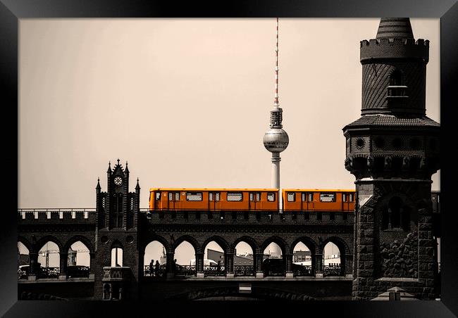 Tower and a train Framed Print by Nathan Wright