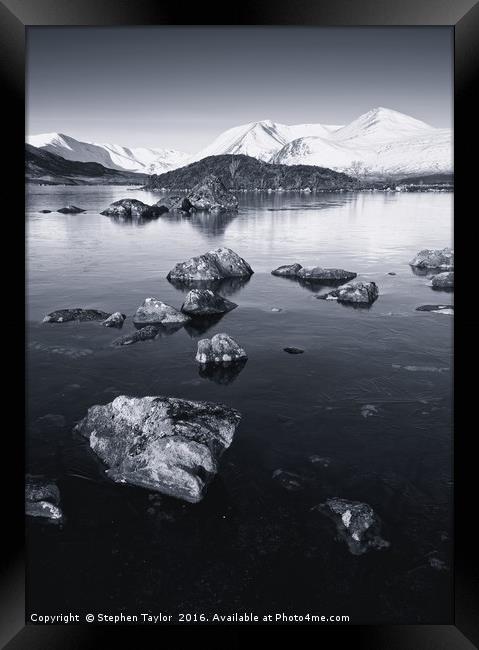 Between Rock and a hard place Framed Print by Stephen Taylor