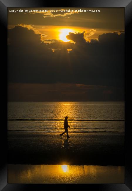 Sunset Solitude Framed Print by Gareth Burge Photography