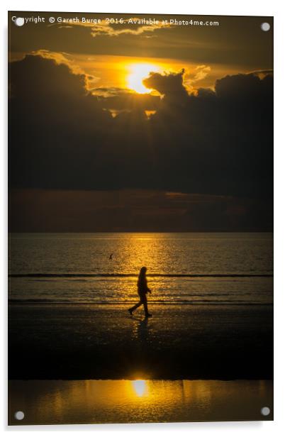 Sunset Solitude Acrylic by Gareth Burge Photography