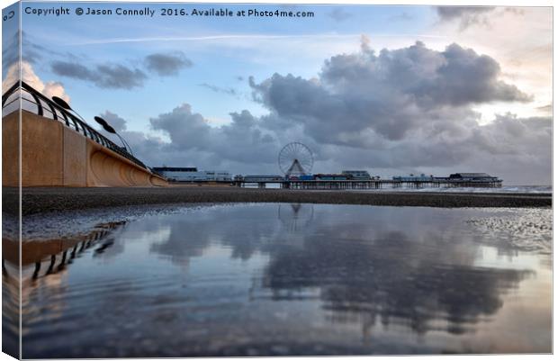 Seaside reflections Canvas Print by Jason Connolly