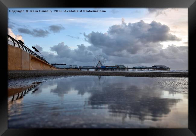 Seaside reflections Framed Print by Jason Connolly