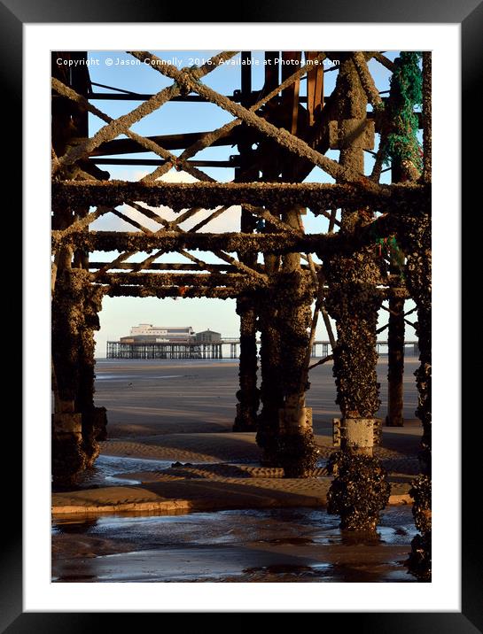 Under The Pier, Blackpool Framed Mounted Print by Jason Connolly