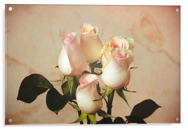Vintage roses Acrylic by Svetlana Korneliuk