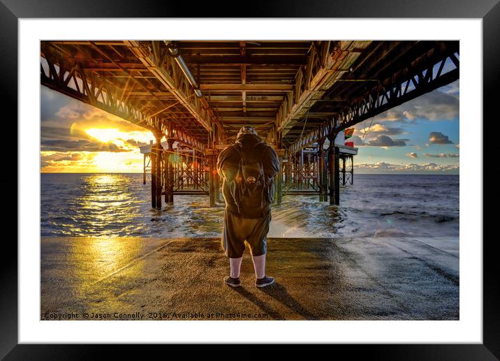 The Under Pier man Framed Mounted Print by Jason Connolly
