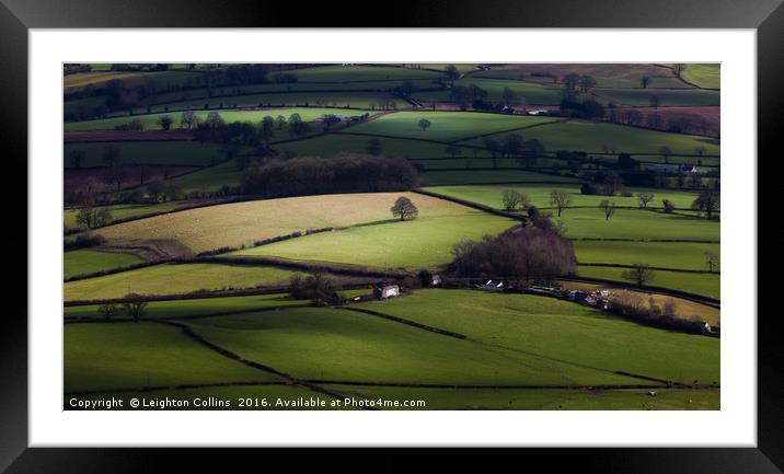 Green green grass of Wales Framed Mounted Print by Leighton Collins