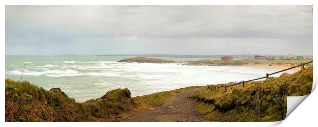 fistral bay Print by keith sutton