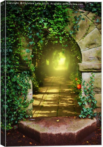 The Secret Path Canvas Print by Christine Lake