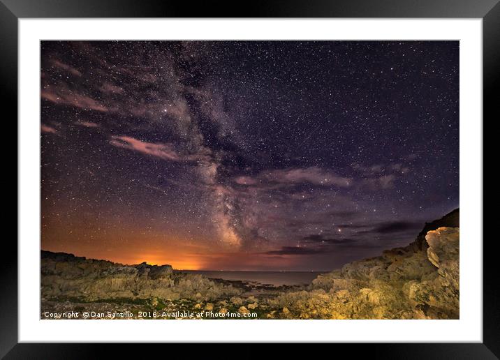 The Welsh Milky Way Framed Mounted Print by Dan Santillo