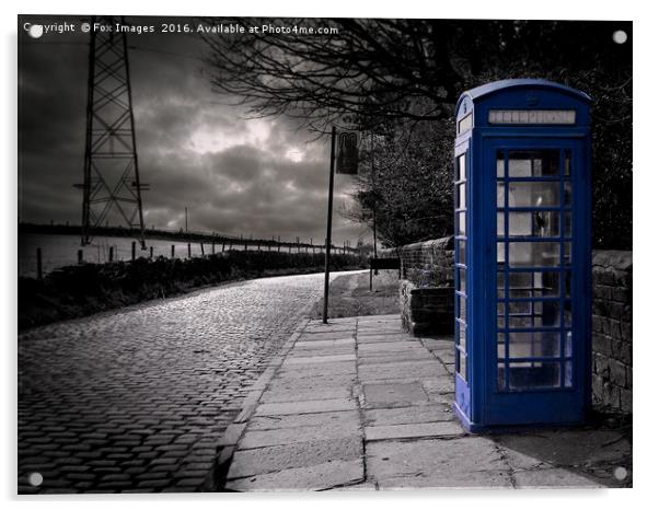 Phone box Tardis Acrylic by Derrick Fox Lomax