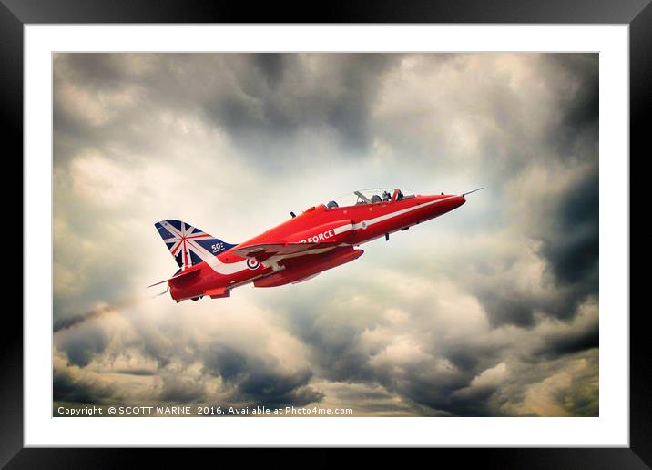 RED ARROW Framed Mounted Print by SCOTT WARNE