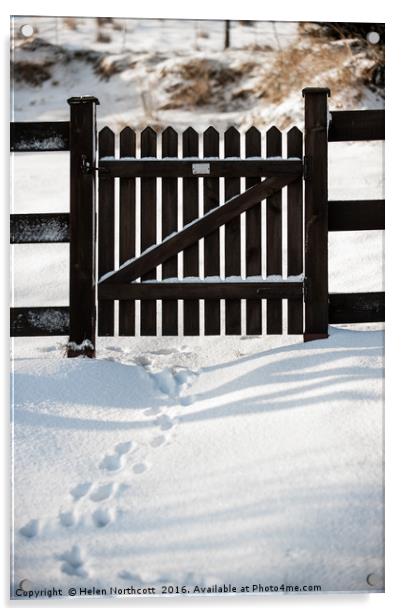 Footprints Through the Gate Acrylic by Helen Northcott
