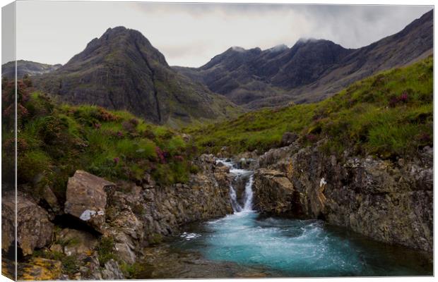 The Fairy Pools Waterfalls, Isle of Skye Canvas Print by Derek Beattie