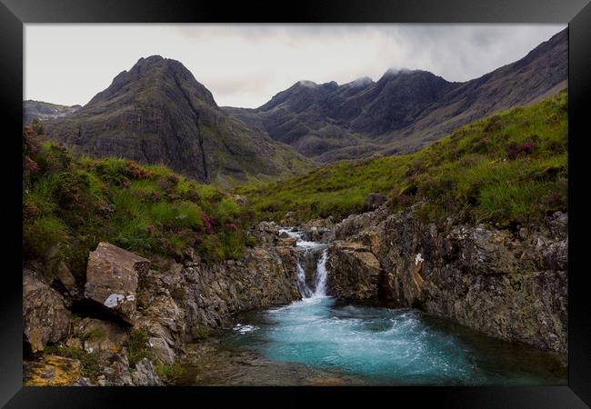 The Fairy Pools Waterfalls, Isle of Skye Framed Print by Derek Beattie