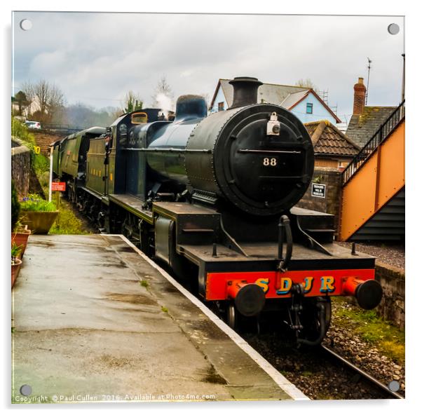 West Somerset Railway Steam Train. Acrylic by Paul Cullen