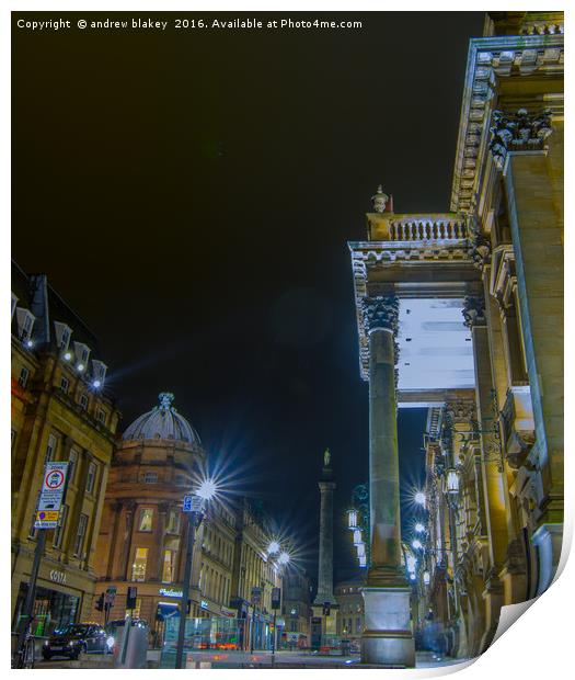 Market Street, Newcastle Print by andrew blakey