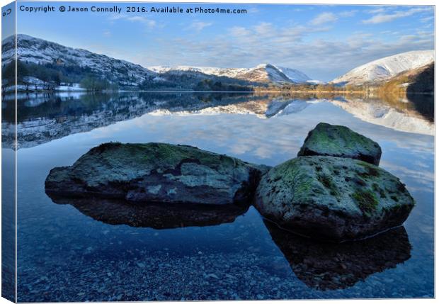 Grasmere Rocks Canvas Print by Jason Connolly