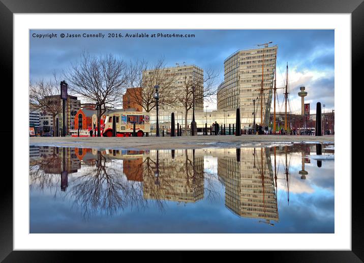 Reflections Of Liverpool Framed Mounted Print by Jason Connolly
