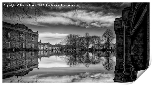 York Reflects Print by K7 Photography