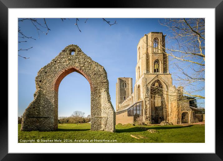 Wymondham Abbey Framed Mounted Print by Stephen Mole