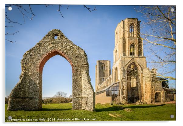 Wymondham Abbey Acrylic by Stephen Mole