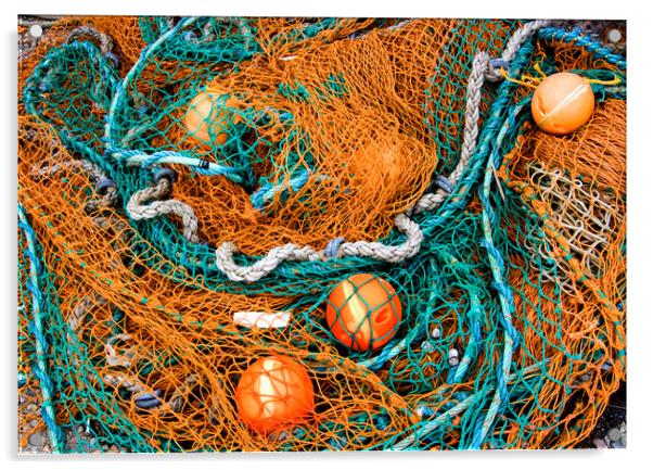 Fishing Nets Acrylic by Geoff Storey