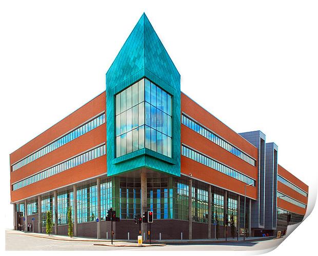 Gateshead College Building Print by Simon Marshall