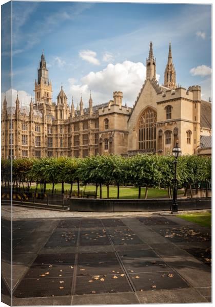 The Palace of Westminster Canvas Print by Richard Downs