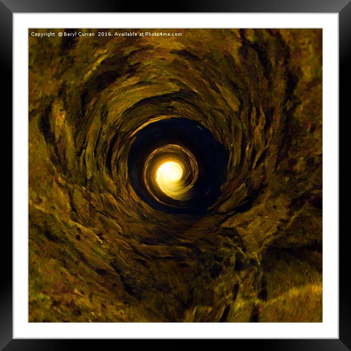 Mystical Tunnel of Hope Framed Mounted Print by Beryl Curran