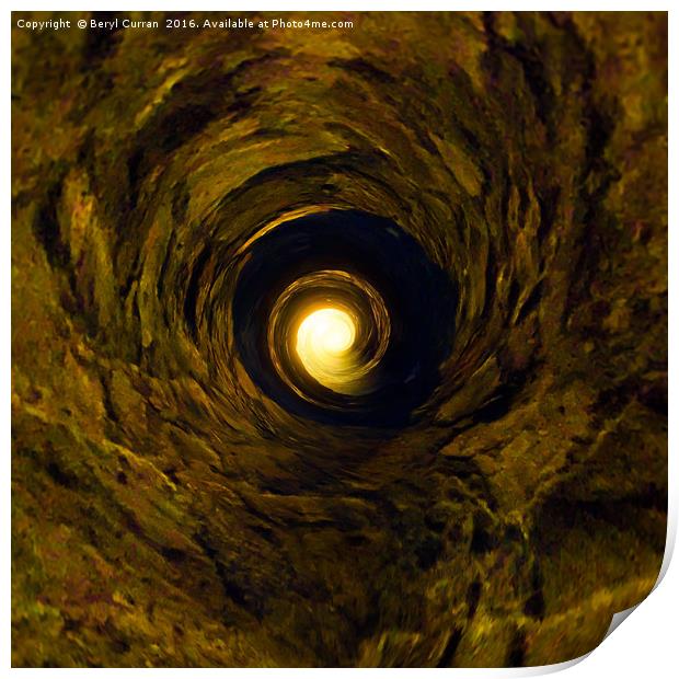 Mystical Tunnel of Hope Print by Beryl Curran