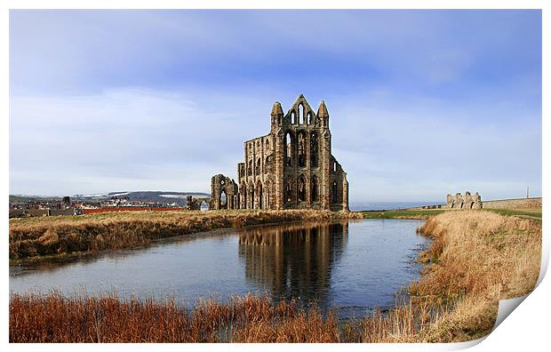 Whitby Abbey in North Yorkshire Print by Simon Marshall