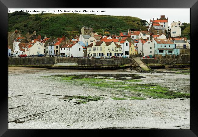 ITS A VILLAGE Framed Print by andrew saxton