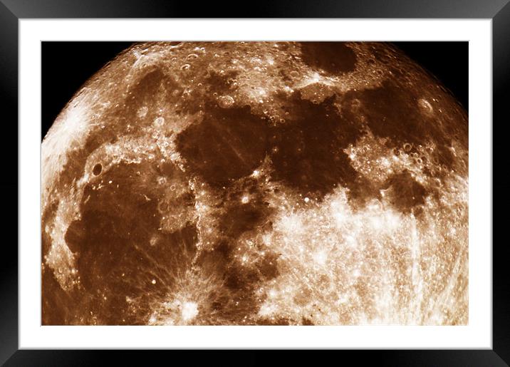 The Moon 2 Framed Mounted Print by stephen walton