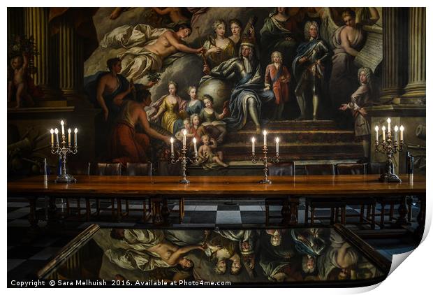 Reflecting on the Painted Hall Print by Sara Melhuish