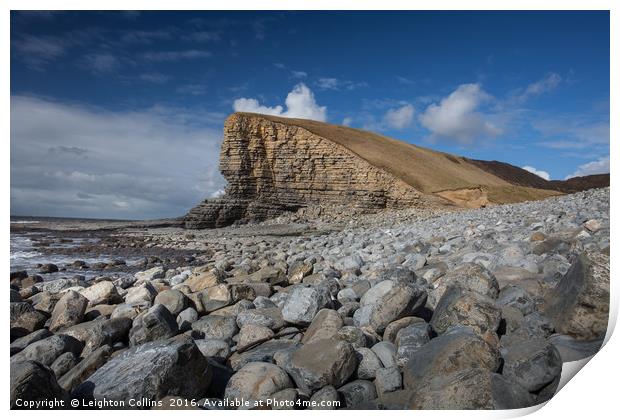 Monknash Bay Welsh Heritage Coast Print by Leighton Collins