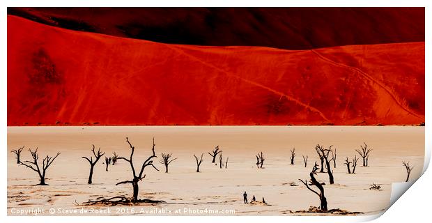 Red Desert Print by Steve de Roeck