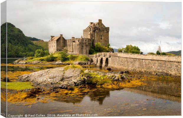 Eilean Donan Castle 2nd September 2015 Canvas Print by Paul Cullen