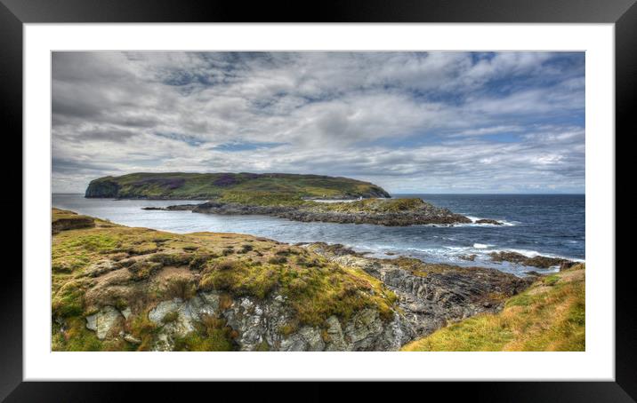Calf Of Man Isle Of Man Framed Mounted Print by Julie  Chambers