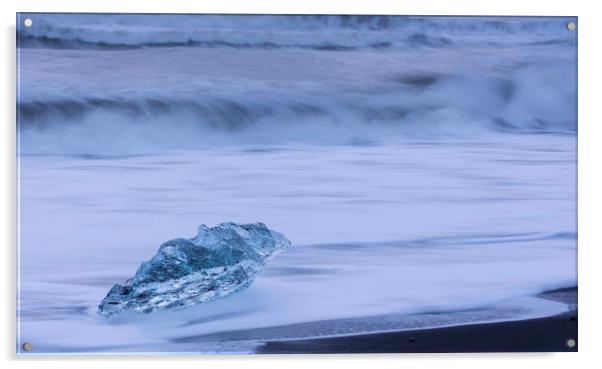 Jokulsarlon Ice Beach Iceland  Acrylic by Julie  Chambers