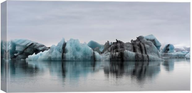 Jokulsarlon Glacier Lagoon Iceland  Canvas Print by Julie  Chambers