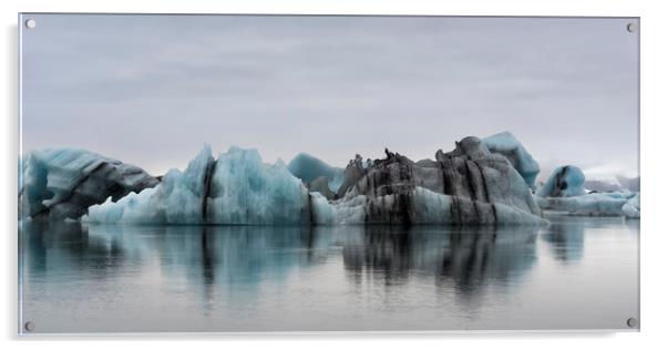 Jokulsarlon Glacier Lagoon Iceland  Acrylic by Julie  Chambers